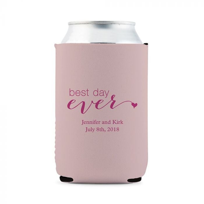 Modern Logo Can Coolers, Custom Printed Can Huggers, Engagement Party  Decor, Neoprene Bottle Holder, Personalized Can Coolies, Wedding Favor 