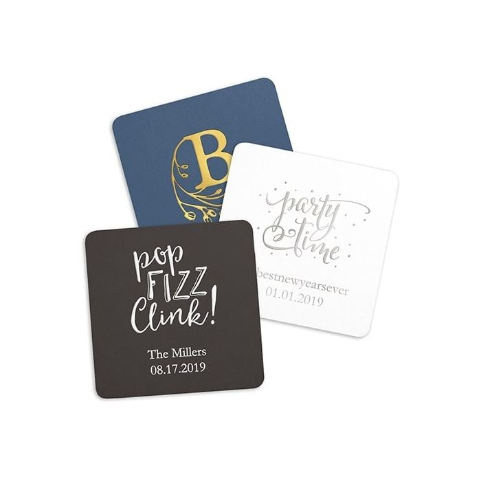 personalized paper coasters